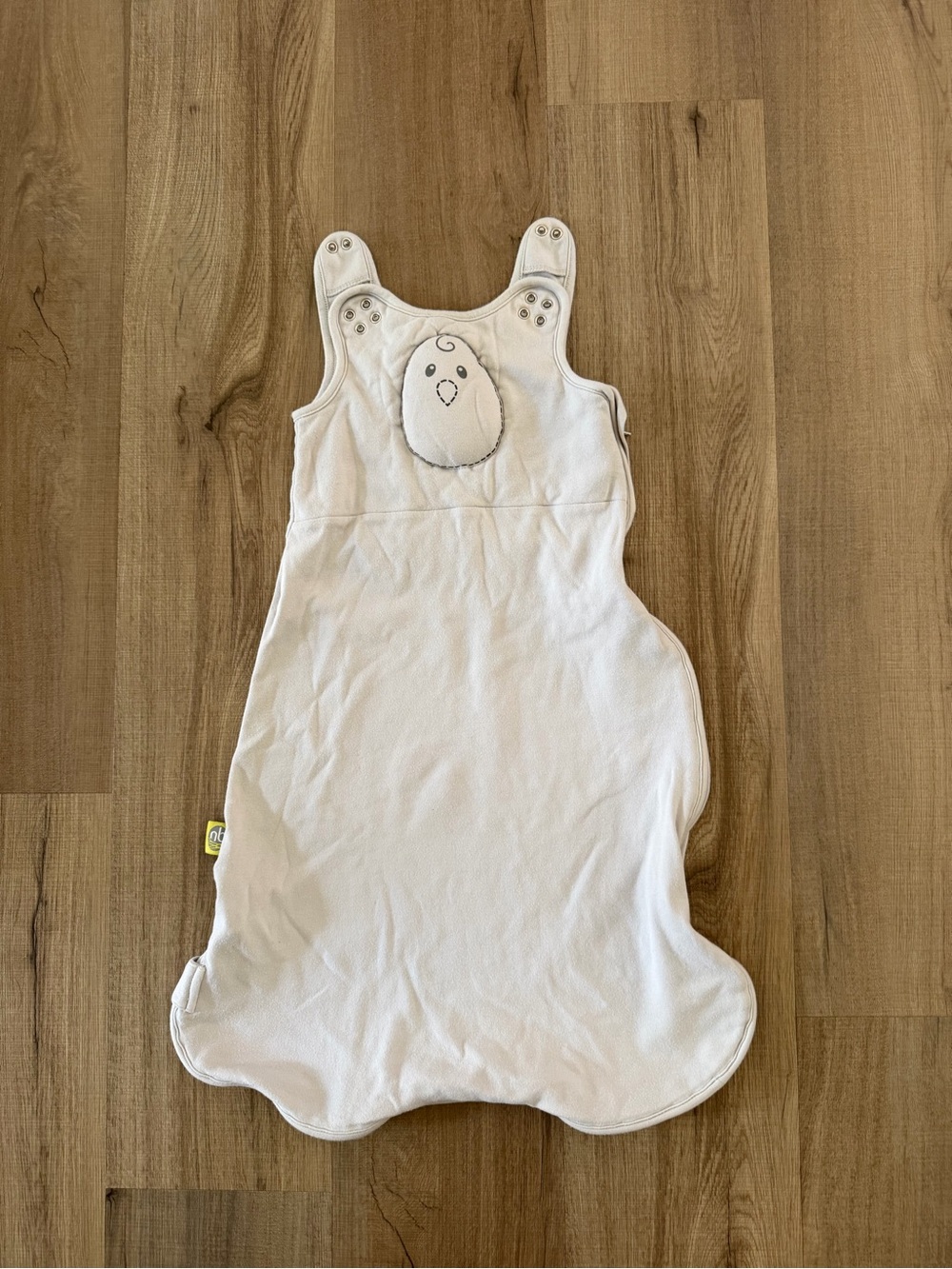 Nested Bean Grey Baby Sleep Sack with Chick Applique